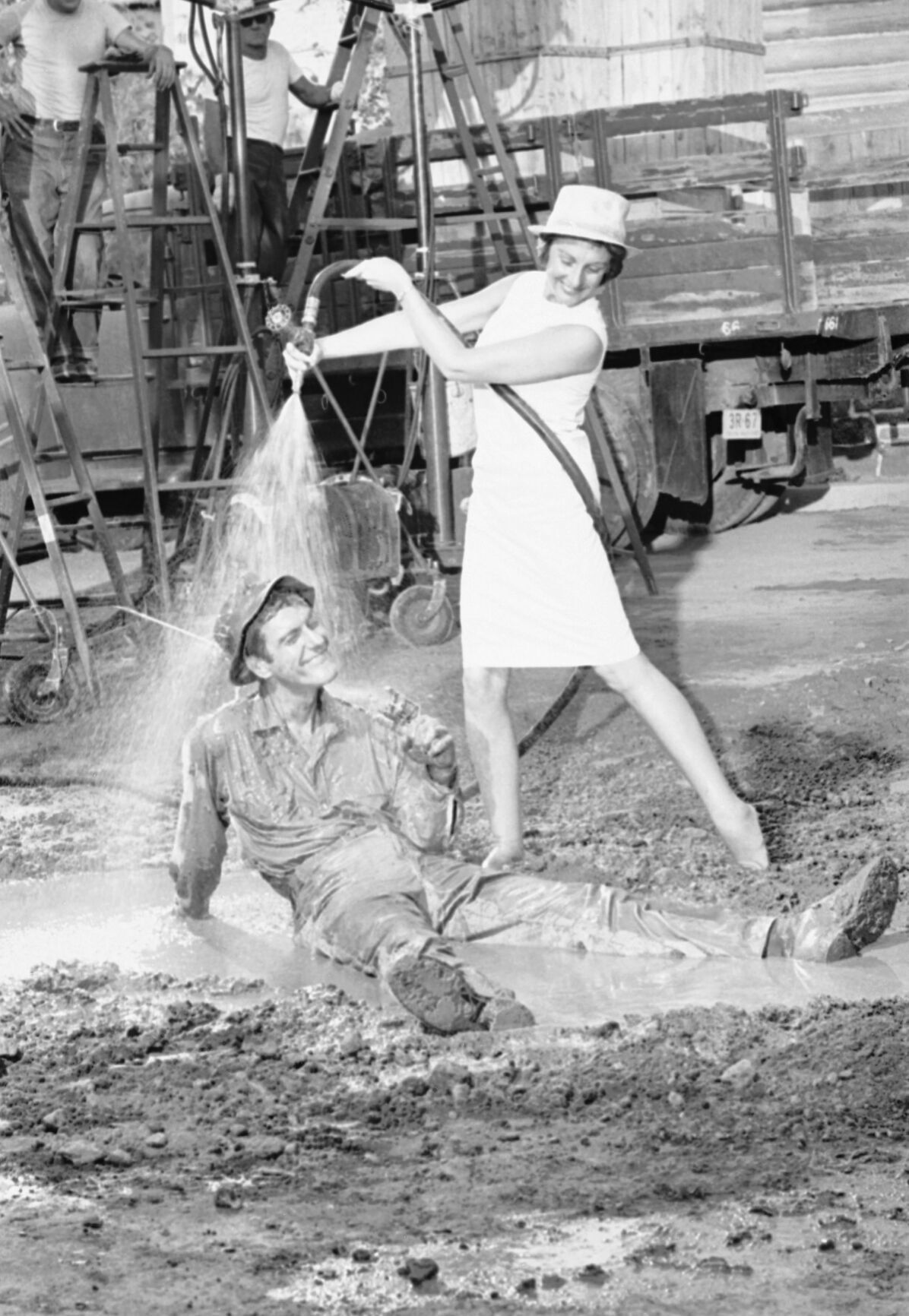 1963: Dick Van Dyke and Jerri Markwell in "What a Way To Go"